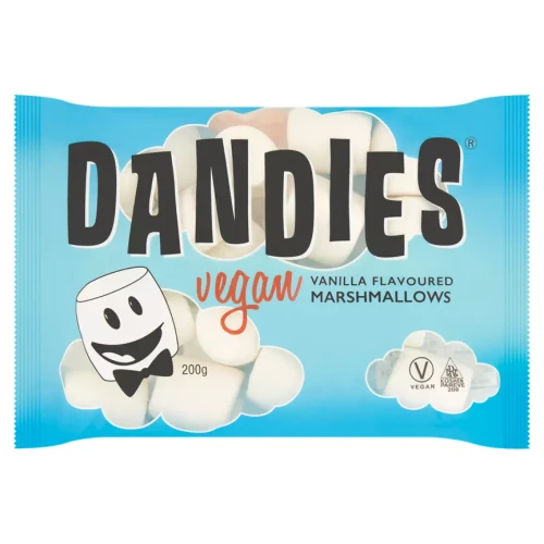 Przejdź do produktu Dandies Vegan Vanilla Flavoured Marshmallows 200g