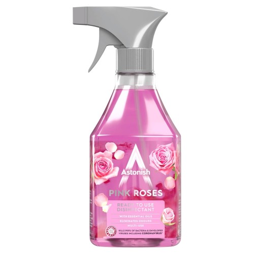 Przejdź do produktu Astonish Ready To Use Pink Roses Concentrated Disinfectant 550ml