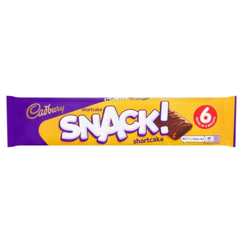 Przejdź do produktu Cadbury Snack Shortcake Chocolate Biscuit 6 x 20g