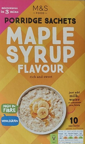 Przejdź do produktu Marks & Spencer Maple Syrup Porridge 10 Sachets 360g
