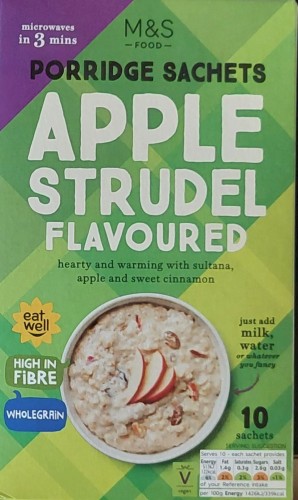 Przejdź do produktu Marks & Spencer Apple Strudel Porridge 10 Sachets 360g