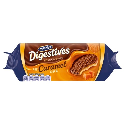 Przejdź do produktu McVitie's Digestives Classic Caramel Milk Chocolate Biscuits 226g