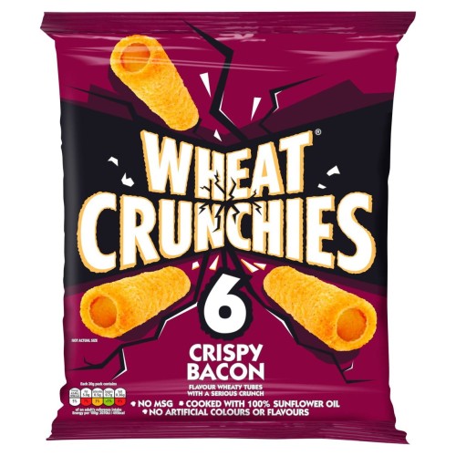 Przejdź do produktu Wheat Crunchies  Crispy Bacon Multipack Crisps 6 per pack
