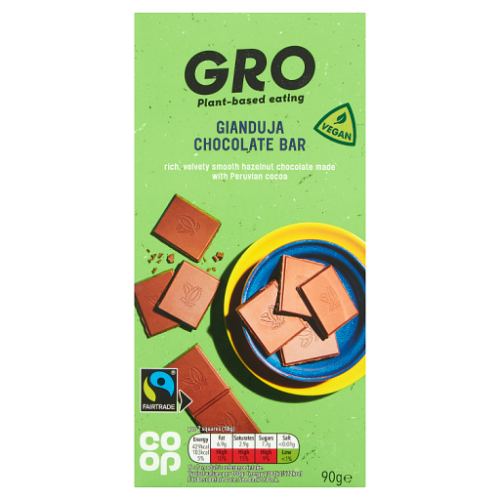 Przejdź do produktu Co-op GRO Gianduja  Vegan Hazelnut Chocolate Bar 90g