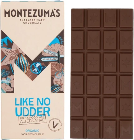 Montezuma's Like No Udder, Milk Chocolate Alternative, Gluten Free, Naturally Vegan &amp; Organic, 90g Bar.jpg