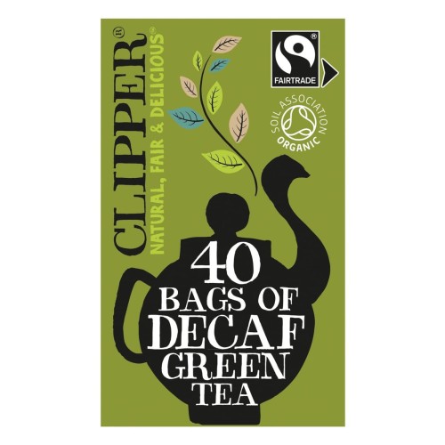 Przejdź do produktu Clipper Organic & Fairtrade Decaffeinated Green Tea 40 per pack