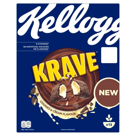 Kellogg's Krave Cookies &amp; Cream Breakfast Cereal 410g.jpg