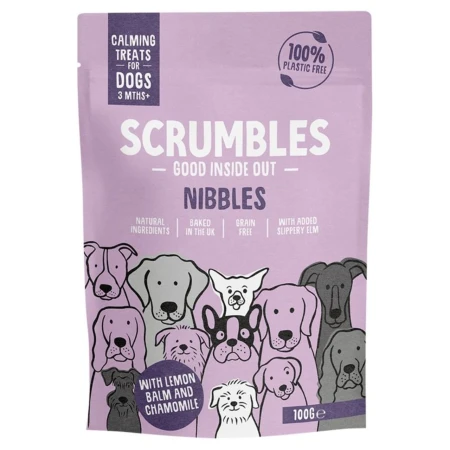 Scrumbles Nibbles Calming Dog Treats Grain Free Turkey 100g 2.jpg