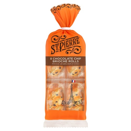 Przejdź do produktu St. Pierre Choc Chip Brioche Rolls Individually Wrapped 8 per pack