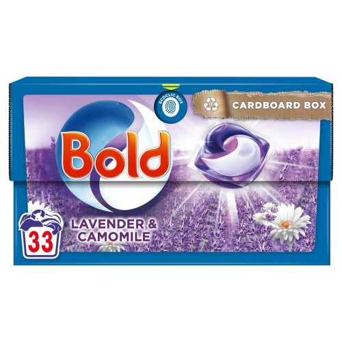 Przejdź do produktu Bold All-in-1 Pods Washing Liquid Capsules Lavender & Camomile 33 per pack