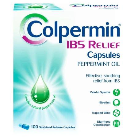 Colpermin IBS Relief Peppermint Oil Capsules for Irritable Bowel Syndrome 100 Pack 3.jpg