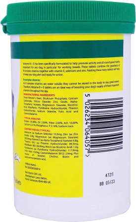 Vetzyme  Plus Dog Vitamins and Supplements, Contains B Plus E with Zinc &amp; Selenium 200 Tablets 2.jpg