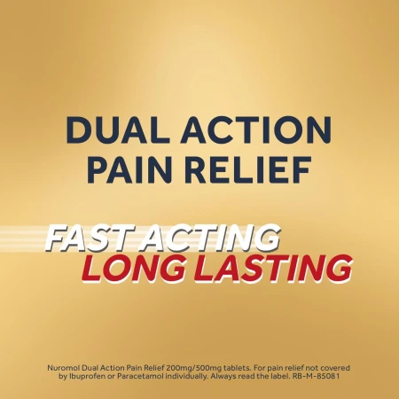 Nuromol Dual Action Pain Relief Tablets, Ibuprofen &amp; Paracetamol 12 per pack 6.jpg