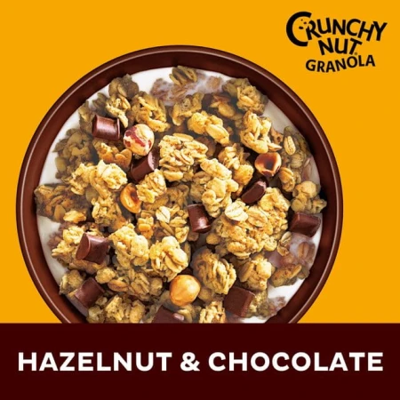 Kellogg's Crunchy Nut Hazelnut &amp; Chocolate Breakfast Granola 380g 2.jpg