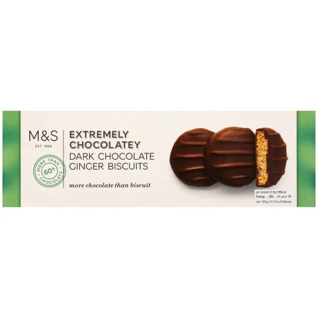 Marks &amp; Spencer Extremely Chocolatey Dark Chocolate Ginger Biscuits 175g.jpg
