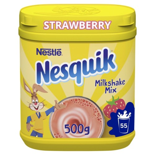 Przejdź do produktu Nesquik Strawberry Milkshake Mix Tub 300g