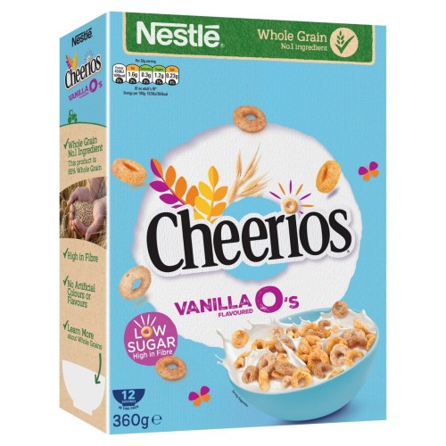 Przejdź do produktu Nestle Cheerios Low Sugar Vanilla O's Cereal 360g
