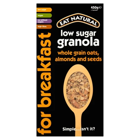 Eat Natural Low Sugar Granola Wholegrain Oats, Almonds and Seeds 450g.jpg