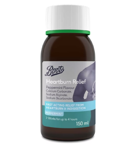 Przejdź do produktu Boots Heartburn Relief Peppermint Flavour 150ml