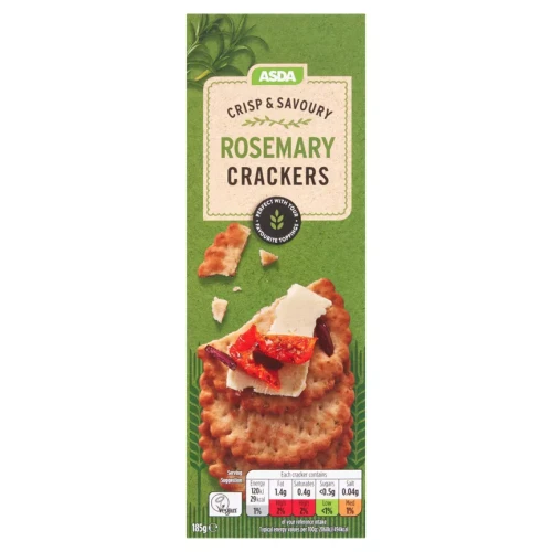 Przejdź do produktu ASDA Rosemary Crackers 185g