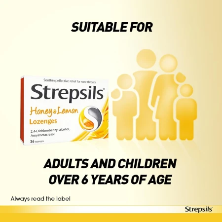 Strepsils Honey &amp; Lemon Lozenges for Sore Throat 36 per pack 3.jpg