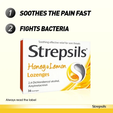 Strepsils Honey &amp; Lemon Lozenges for Sore Throat 36 per pack 8.jpg