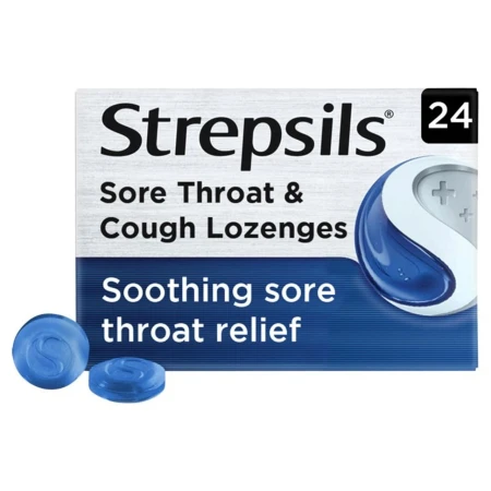 Strepsils Sore Throat &amp; Cough Lozenges 24 per pack.jpg