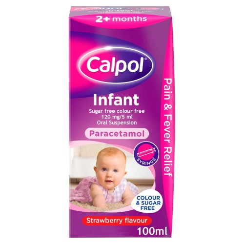 Przejdź do produktu Calpol Infant Sugar Free & Colour Free Oral Suspension Strawberry 2+ Months 100ml