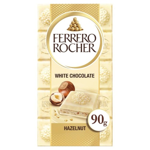 Przejdź do produktu Ferrero Rocher White Chocolate Hazelnut Bar 90g