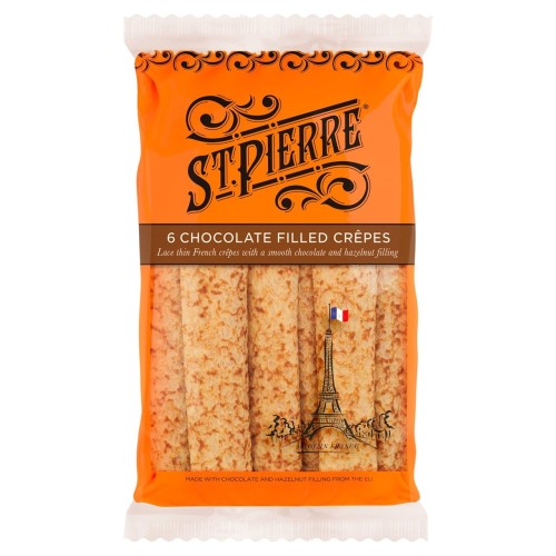 Przejdź do produktu St Pierre 6 Chocolate Filled Crepes 6 x 32g