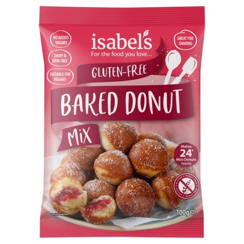 Przejdź do produktu Isabel's Gluten & Dairy Free Baked Donut Mix 100g