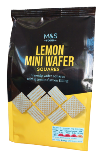 Przejdź do produktu Marks & Spencer Lemon Mini Wafer Squares 125g