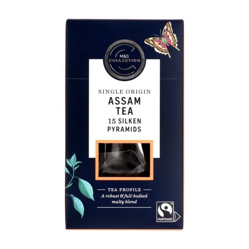 Przejdź do produktu Marks & Spencer Collection Single Origin Assam Tea 15 Silken Pyramids
