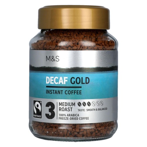 Przejdź do produktu Marks & Spencer Gold DECAF Decaffeinated Freeze Dried Instant Coffee 100g