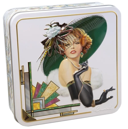 Churchill's  Pearl 150g Mini Raspberry &amp; White Chocolate Biscuits Tin 150 x 150 x 55mm.jpg