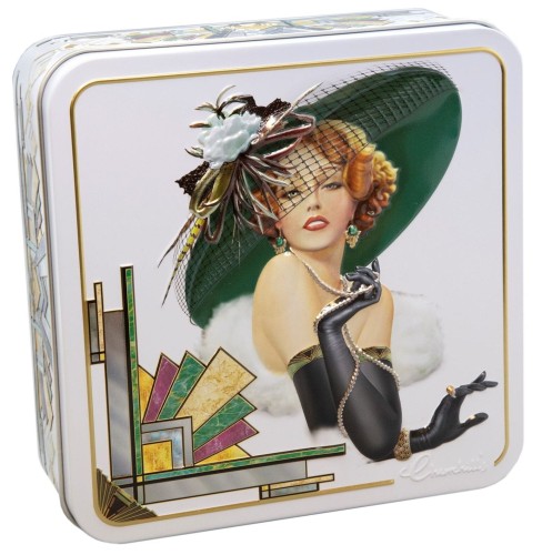 Przejdź do produktu Churchill's  Pearl 150g Mini Raspberry & White Chocolate Biscuits Tin 150 x 150 x 55mm 