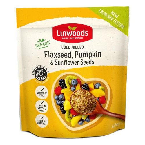 Przejdź do produktu Linwoods Milled Organic Flaxseed, Sunflower & Pumpkin Seeds 425g