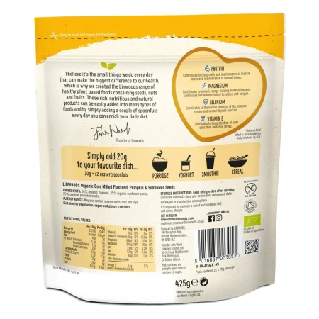 Linwoods Milled Organic Flaxseed, Sunflower &amp; Pumpkin Seeds 425g 2.jpg