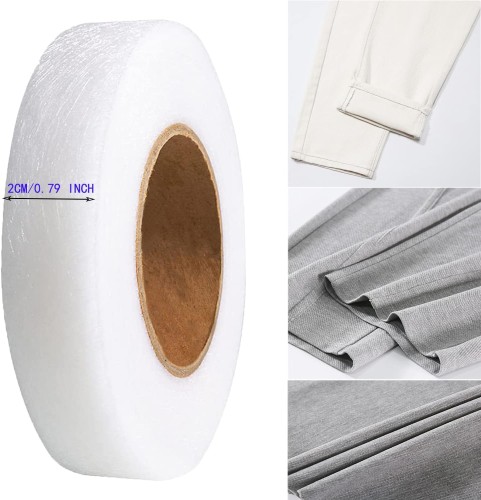 Przejdź do produktu Wonder Web Hemming Tape, Adhesive Fabric No Sewing for Trousers, Curtains, etc 60m long 2cm wide - White