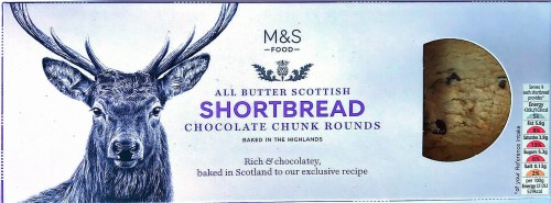 Przejdź do produktu Marks & Spencer All Butter Scottish Shortbread Chocolate Chunk Rounds 175g