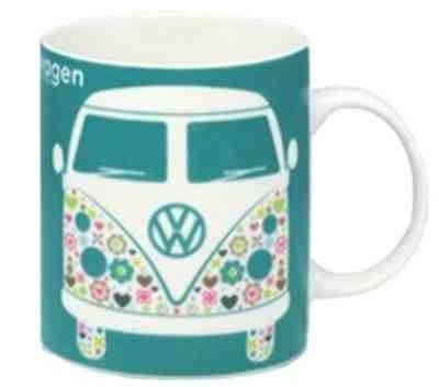 Przejdź do produktu VW Patterned Camper Van Bone China Mug 350ml