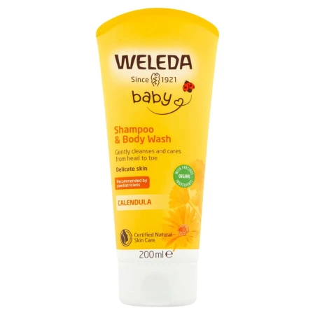 Weleda Baby Natural Calendula Vegan Shampoo &amp; Body Wash 200ml.jpg