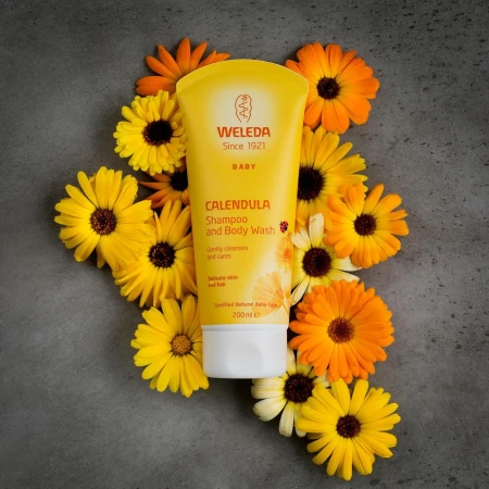 Weleda Baby Natural Calendula Vegan Shampoo &amp; Body Wash 200ml 6.jpg