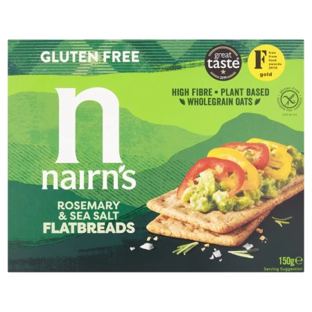 Nairns Gluten Free Flatbreads Rosemary &amp; Sea Salt 150g.jpg