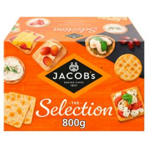 Przejdź do produktu Jacob's Biscuits Selection Crackers for Cheese 800g