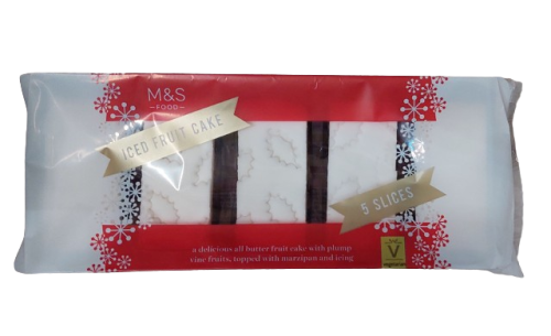 Go to product Marks & Spencer Iced Fruit Cake 5 Slices 240g