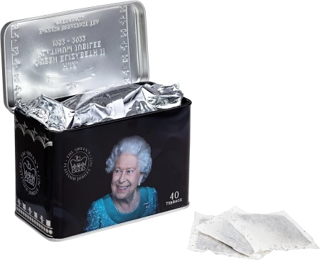 New English Teas Queen Elizabeth II Jubilee 2022 Commemorative Tea Tin with 40 English Breakfast Teabags 4.jpg
