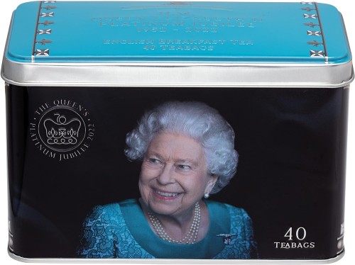 Przejdź do produktu New English Teas Queen Elizabeth II Jubilee 2022 Commemorative Tea Tin with 40 English Breakfast Teabags