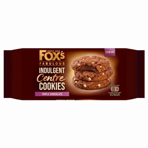 Przejdź do produktu Fox's Fabulous Indulgent Centre Triple Chocolate Cookies 160g