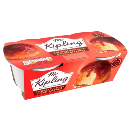 Mr Kipling Cherry Bakewell Sponge Puddings 2 per pack 3.jpg